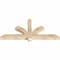 Ekena Millwork Redmond Rough Sawn Timber Gable Bracket, Douglas Fir, 60"W x 27"H x 4"D x 4"F, 11/12 Pitch GBW060X27X0404RED00RDF - alternate 5